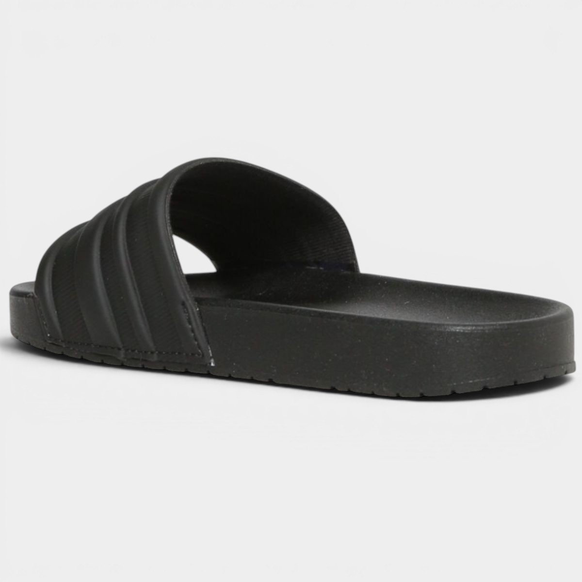 Chinelo Slide Molekinho Infantil Logo - Preto Preto 4