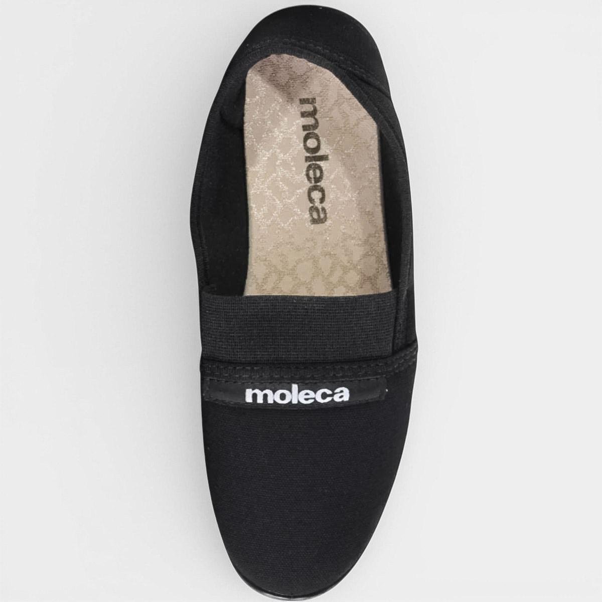 Alpargata Moleca Conforto Elastico Feminina - Preto Preto 3