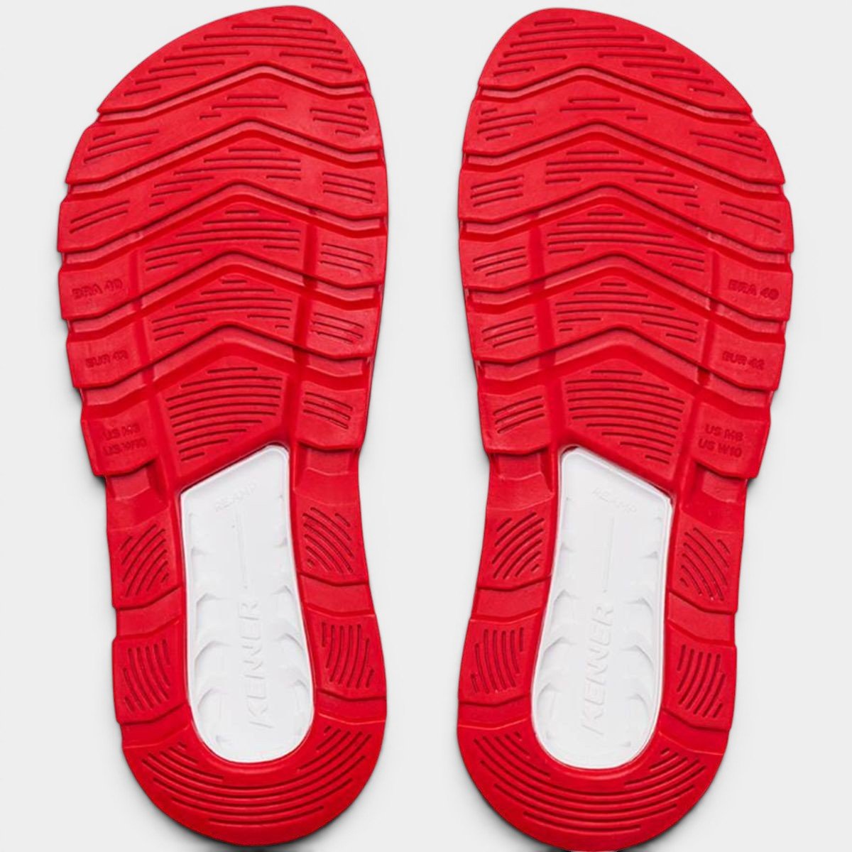 Chinelo Kenner Rakka Ultra Force Masculino - Preto e Vermelho Cinza 5
