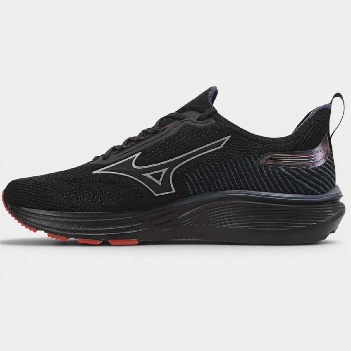 Tênis Mizuno Cool Ride 3 Masculino - Preto Preto 4
