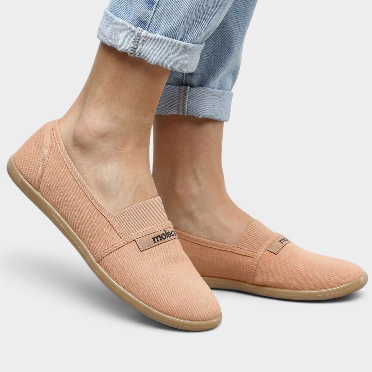 Alpargata Moleca Conforto Elastico Feminina - Nude Nude 5