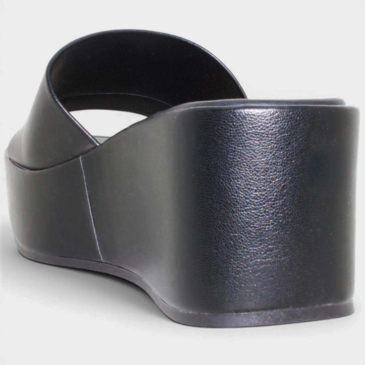Tamanco Moleca Liso Plataforma Feminino - Preto Preto 4