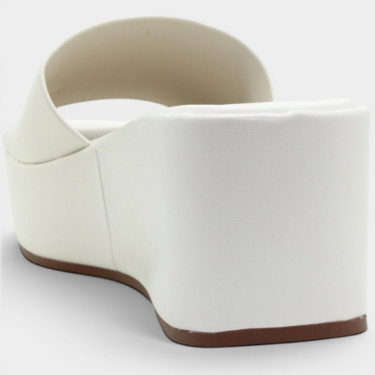 Tamanco Moleca Liso Plataforma Feminino - Branco Branco 4