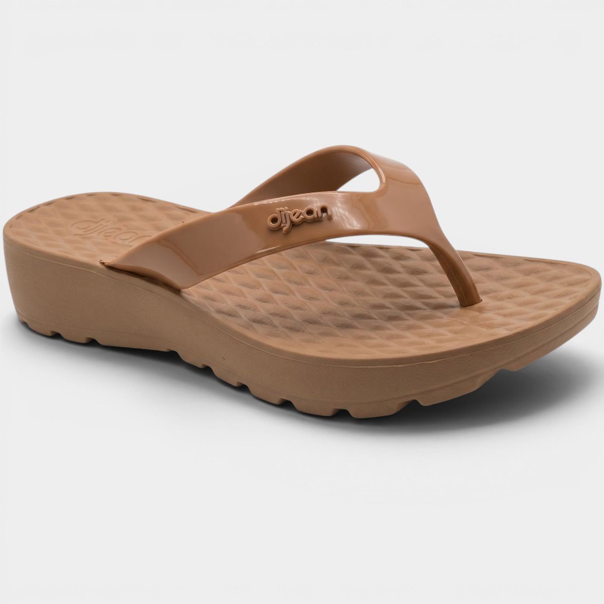 Tamanco Anabela Dijean Anatômico Feminino - Caramelo Caramelo 1