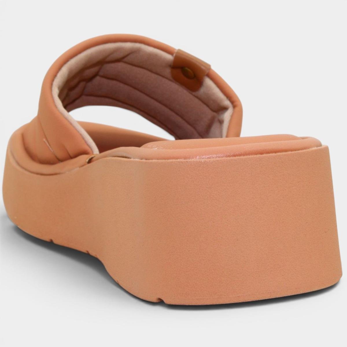 Tamanco Modare Ultraconforto Ortopédico Plataforma Feminino - Nude Cinza 4