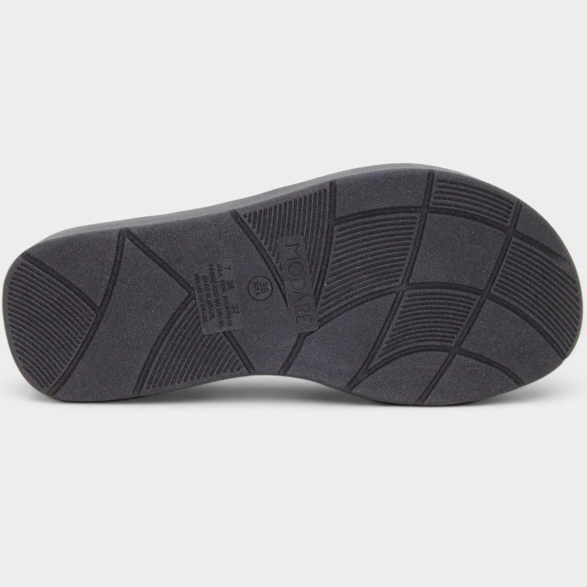 Tamanco Modare Ultraconforto Ortopédico Plataforma Feminino - Preto Cinza 5