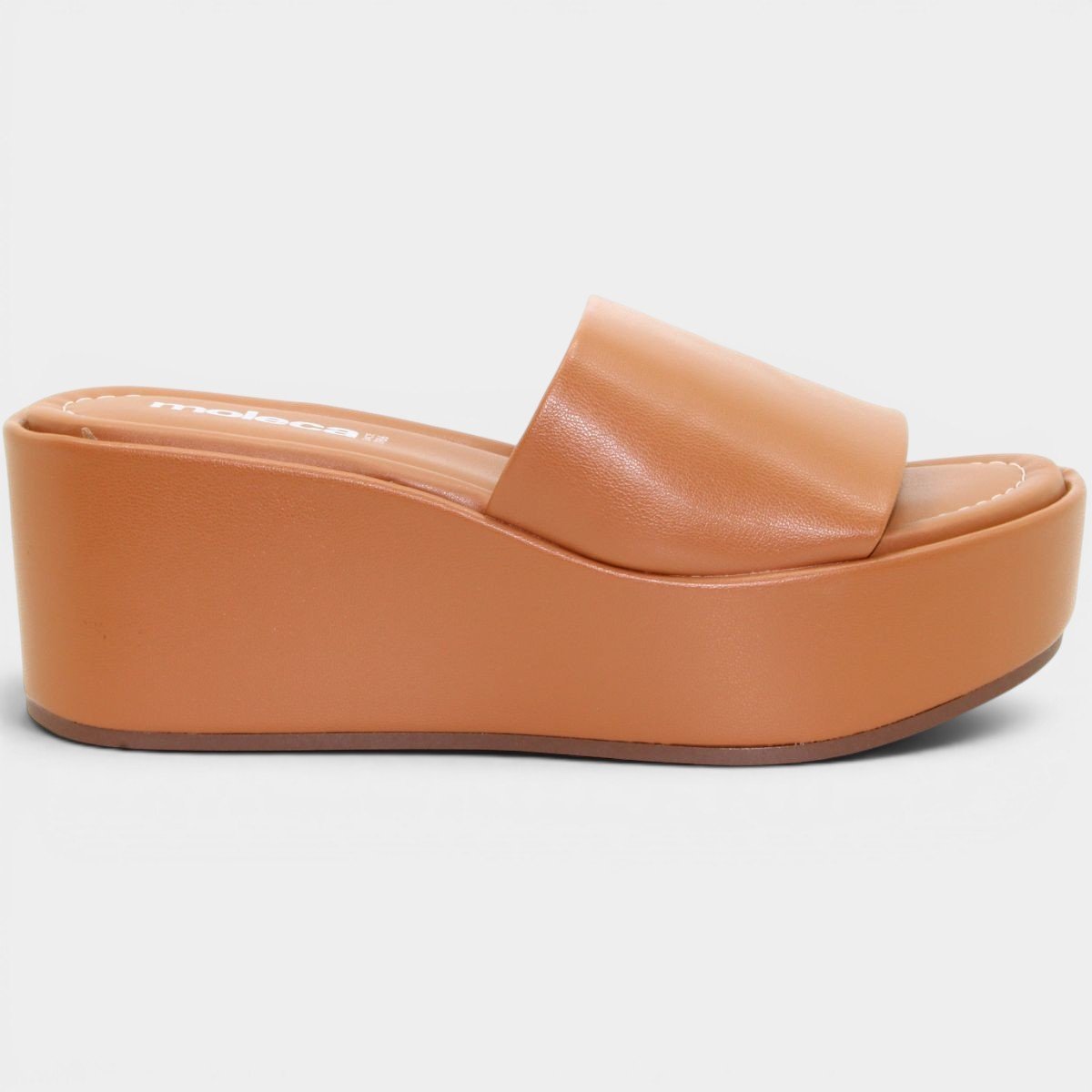 Tamanco Moleca Liso Plataforma Feminino - Nude Nude 2