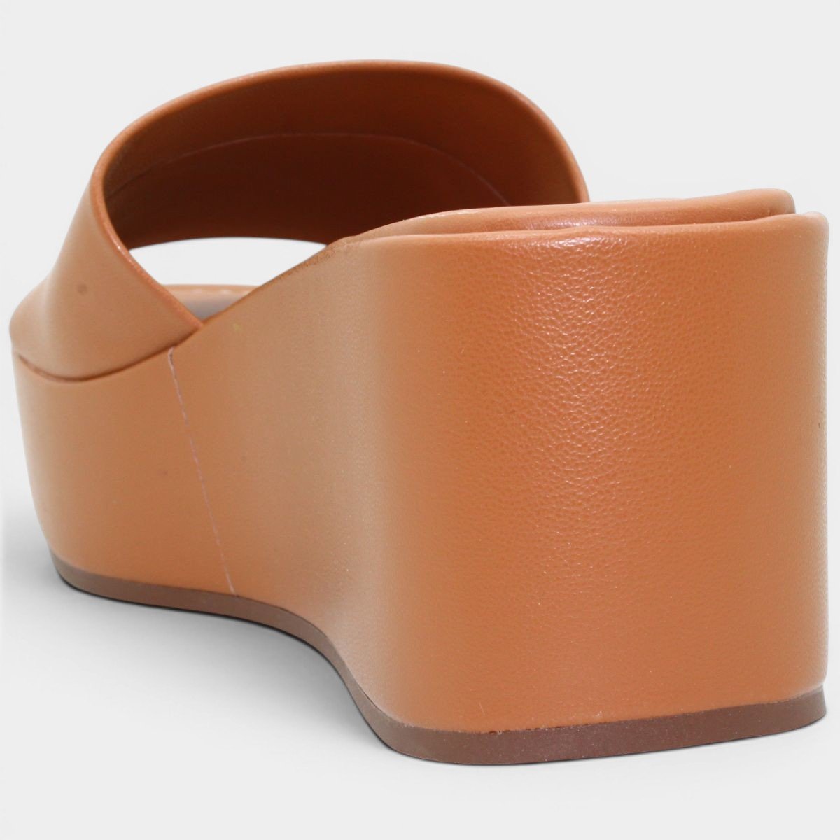 Tamanco Moleca Liso Plataforma Feminino - Nude Nude 4