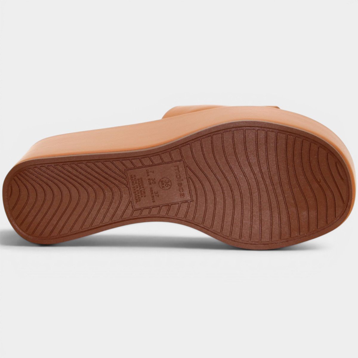 Tamanco Moleca Liso Plataforma Feminino - Nude Nude 5