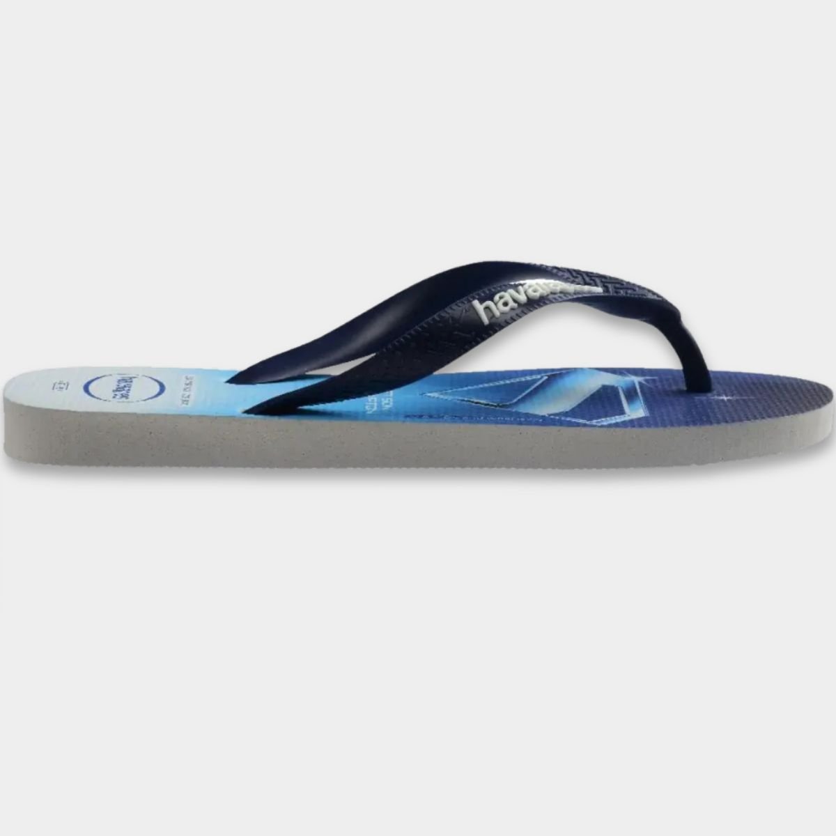 Chinelo Havaianas Top Heróis DC - Azul e Branco Cinza 3