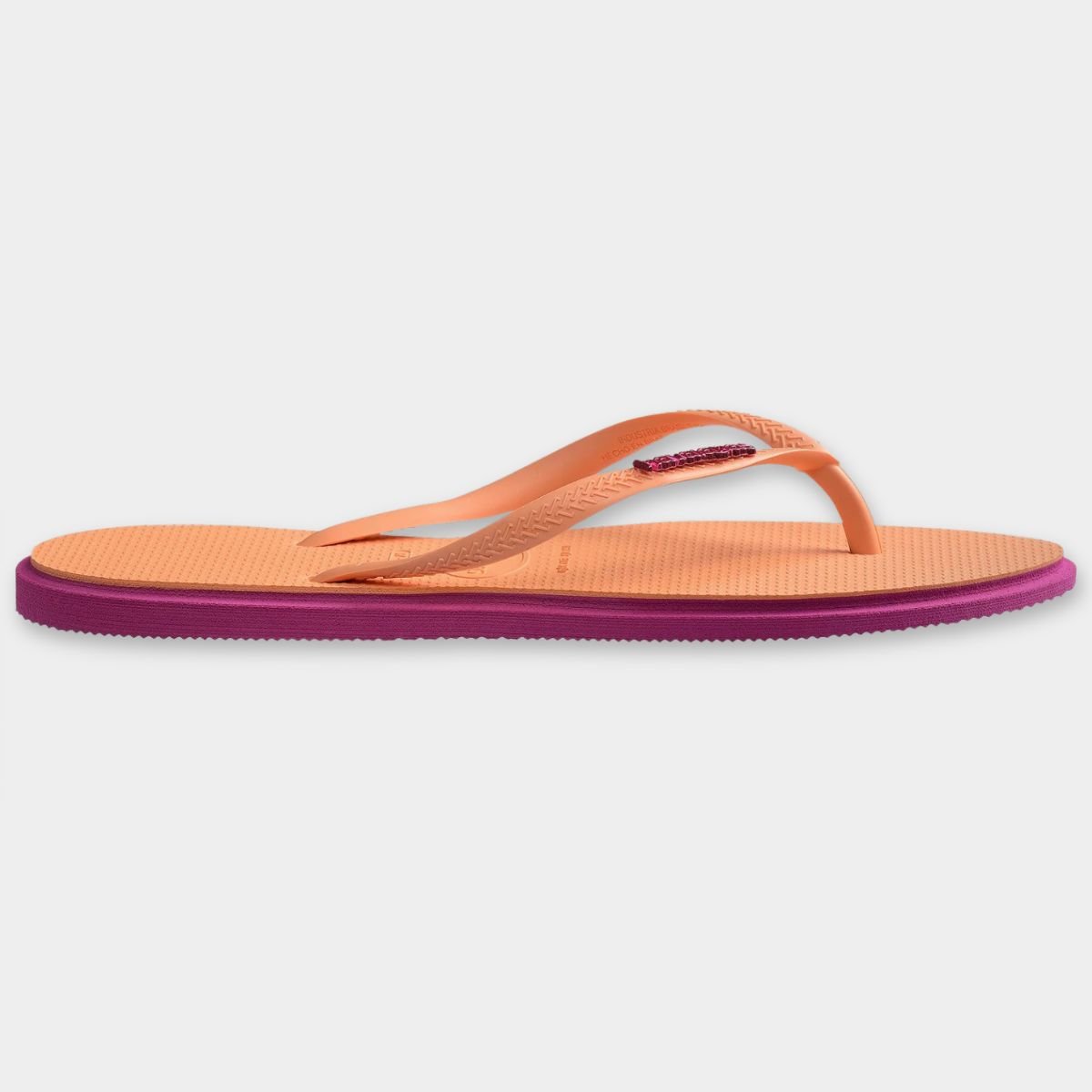 Chinelo Havaianas Slim Point Feminino - Laranja e Roxo Cinza 3