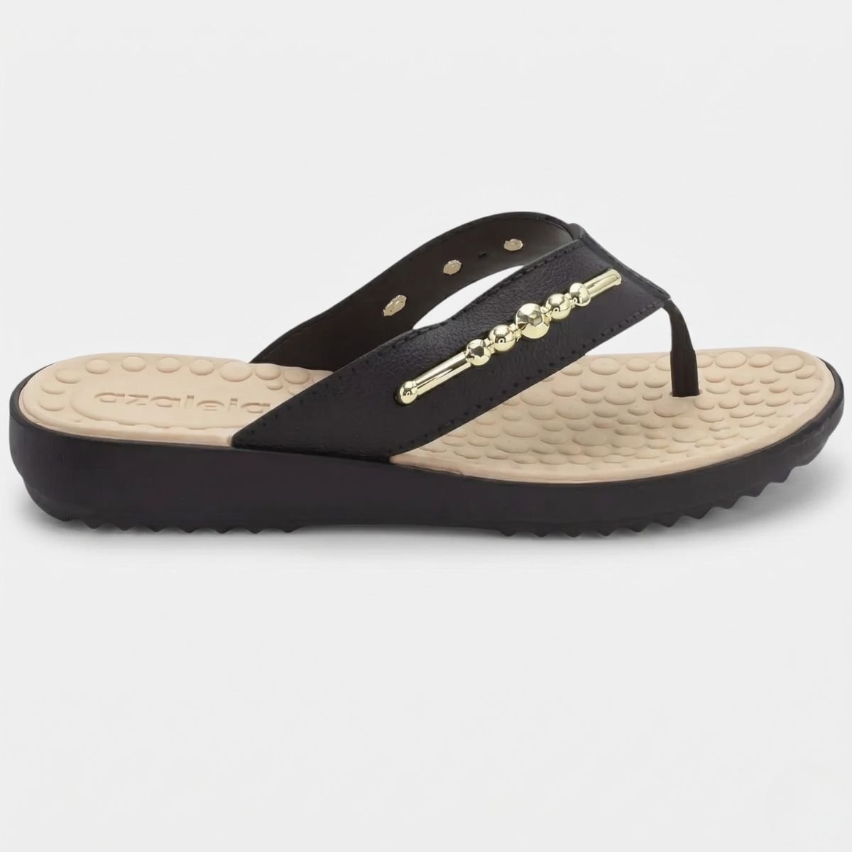 Tamanco Azaleia Taina Feminino - Preto Cinza 2
