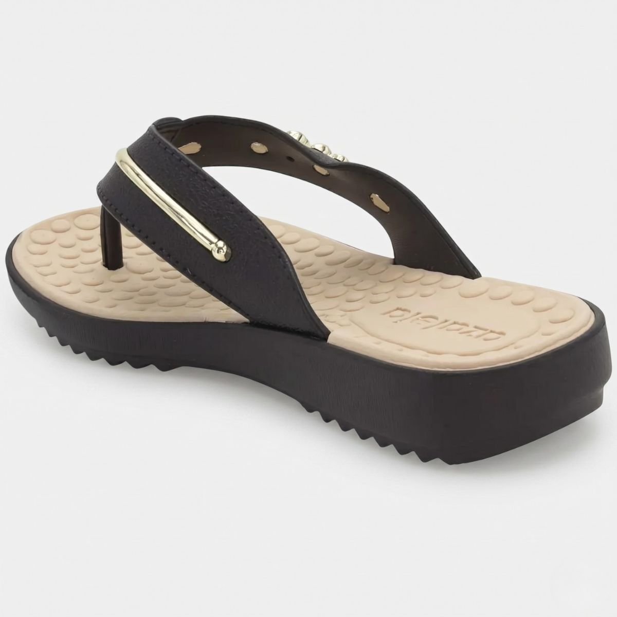 Tamanco Azaleia Taina Feminino - Preto Cinza 4