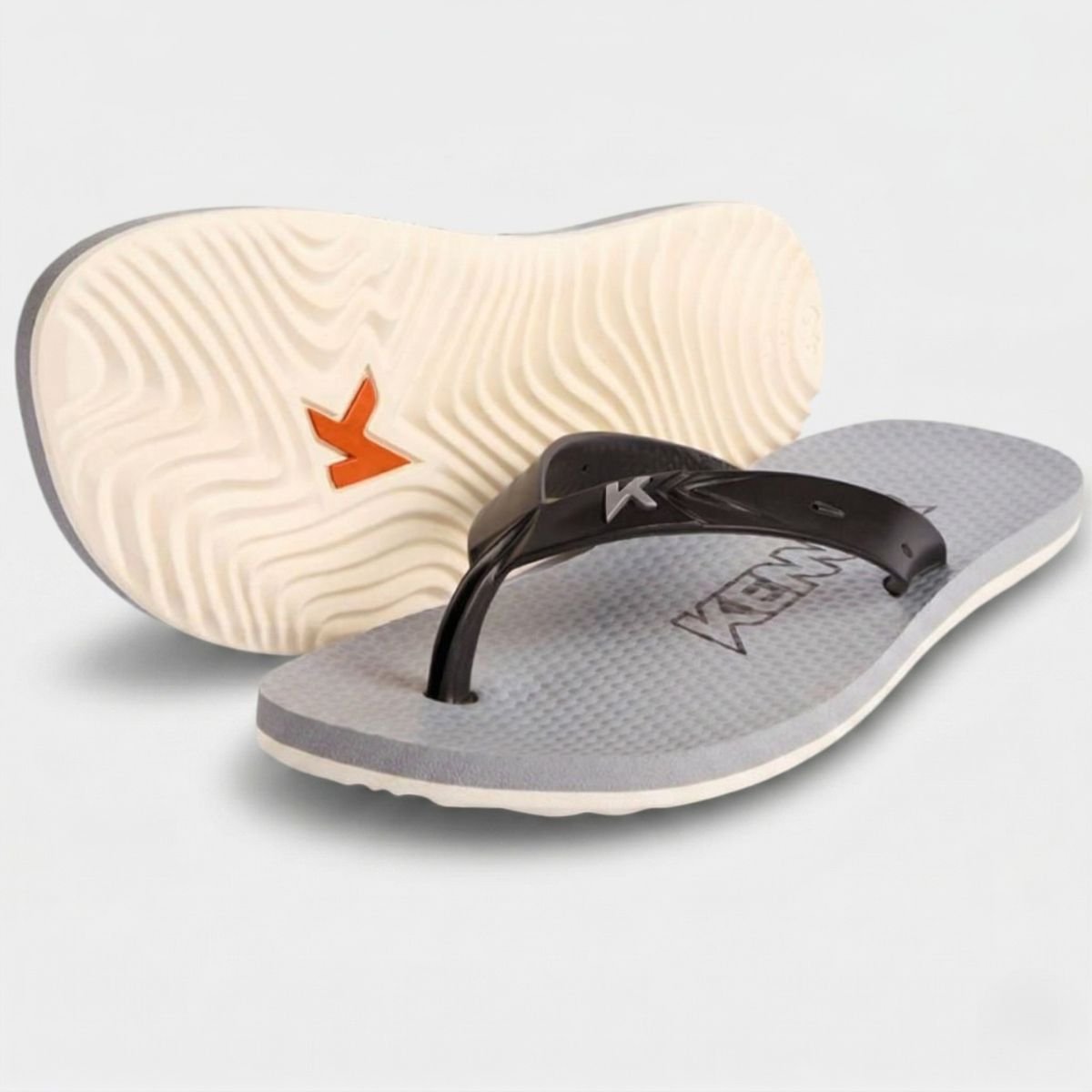 Chinelo Kenner New Summer Lisa Masculino - Cinza e Preto Cinza/Preto 1