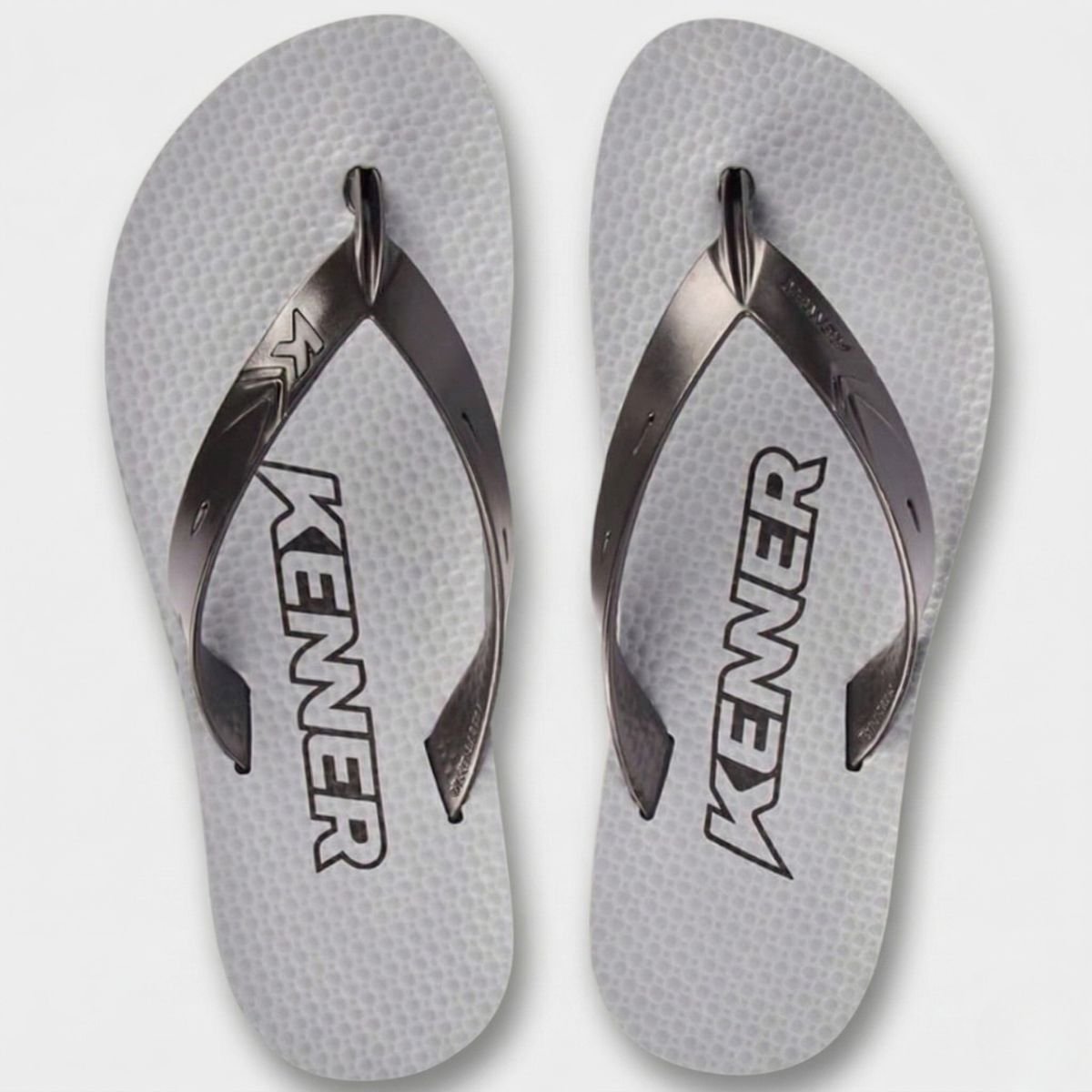 Chinelo Kenner New Summer Lisa Masculino - Cinza e Preto Cinza/Preto 2