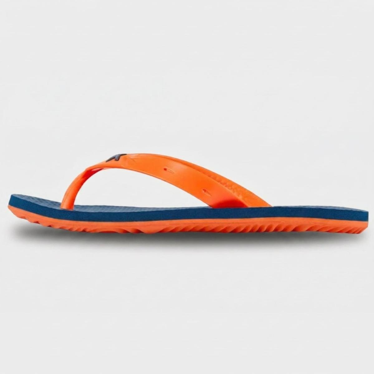 Chinelo Kenner New Summer Lisa Masculino - Marinho e Laranja Cinza 3