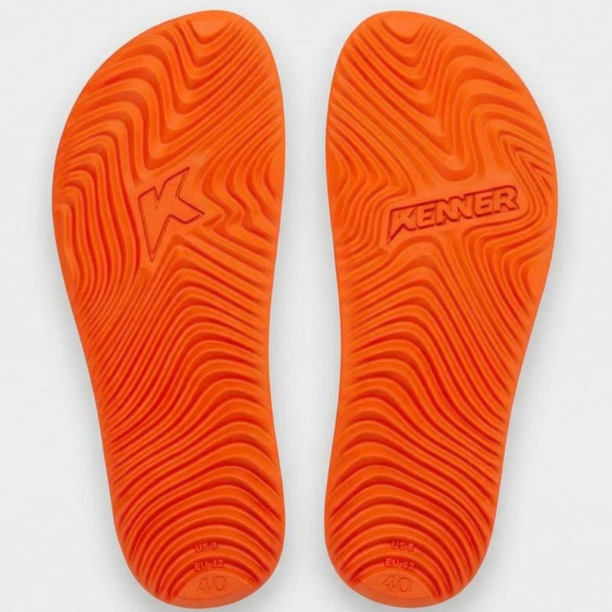Chinelo Kenner New Summer Lisa Masculino - Marinho e Laranja Cinza 5