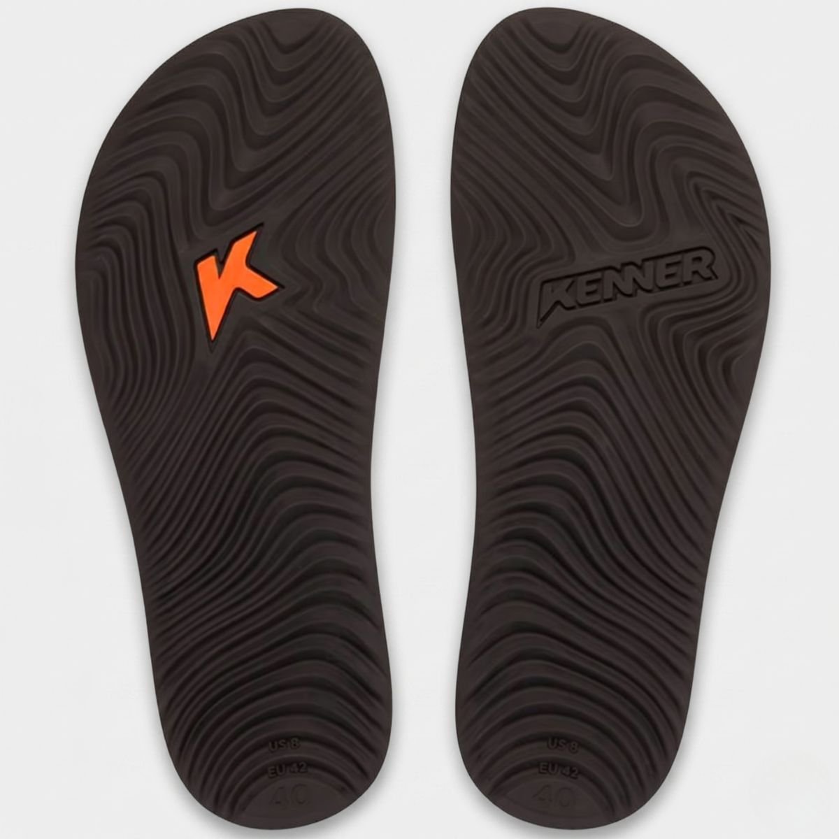Chinelo Kenner Summer Tropicalia Masculino - Branco e Laranja Branco/Laranja 5