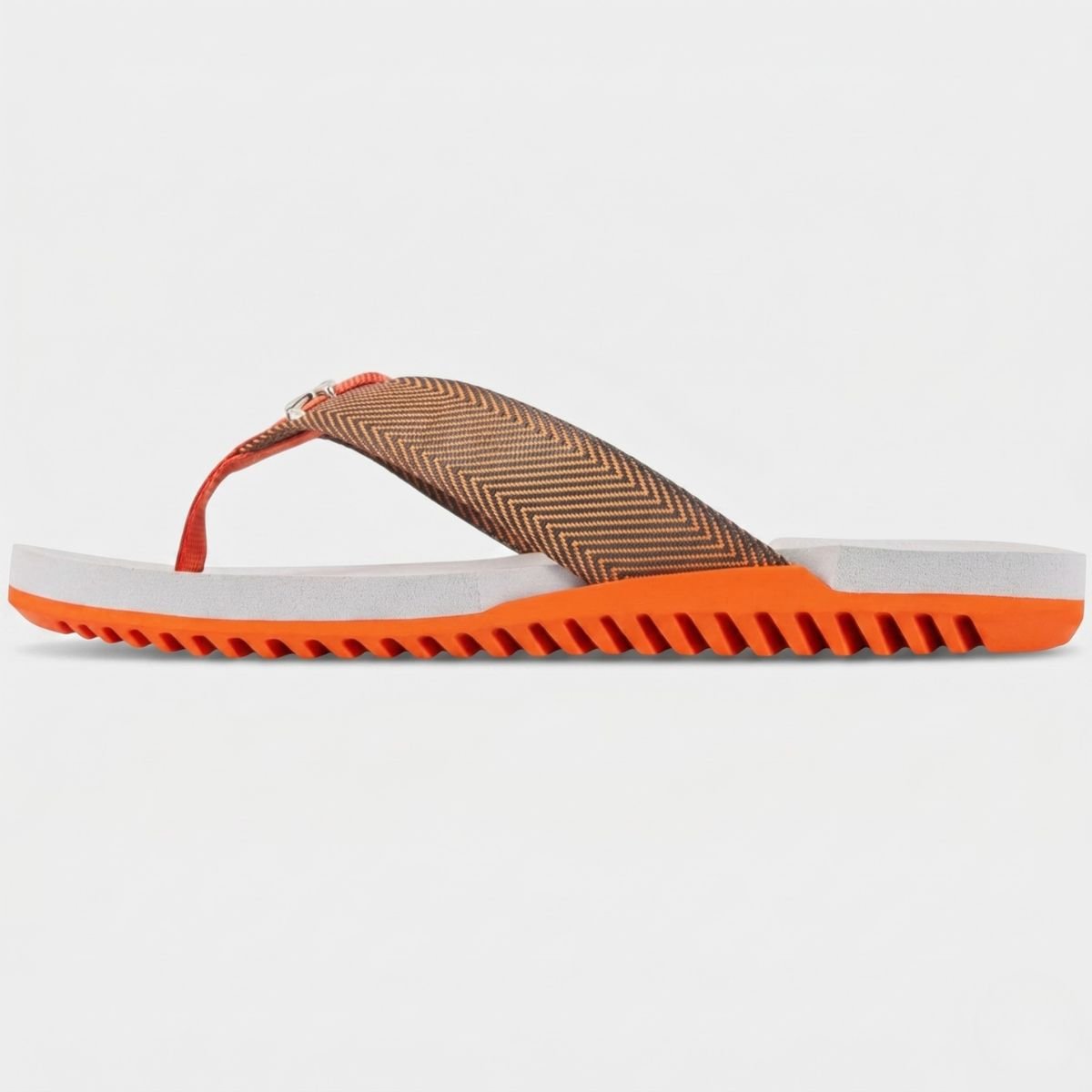 Chinelo Kenner Nk6 Masculino - Cinza e Laranja Cinza/Laranja 3