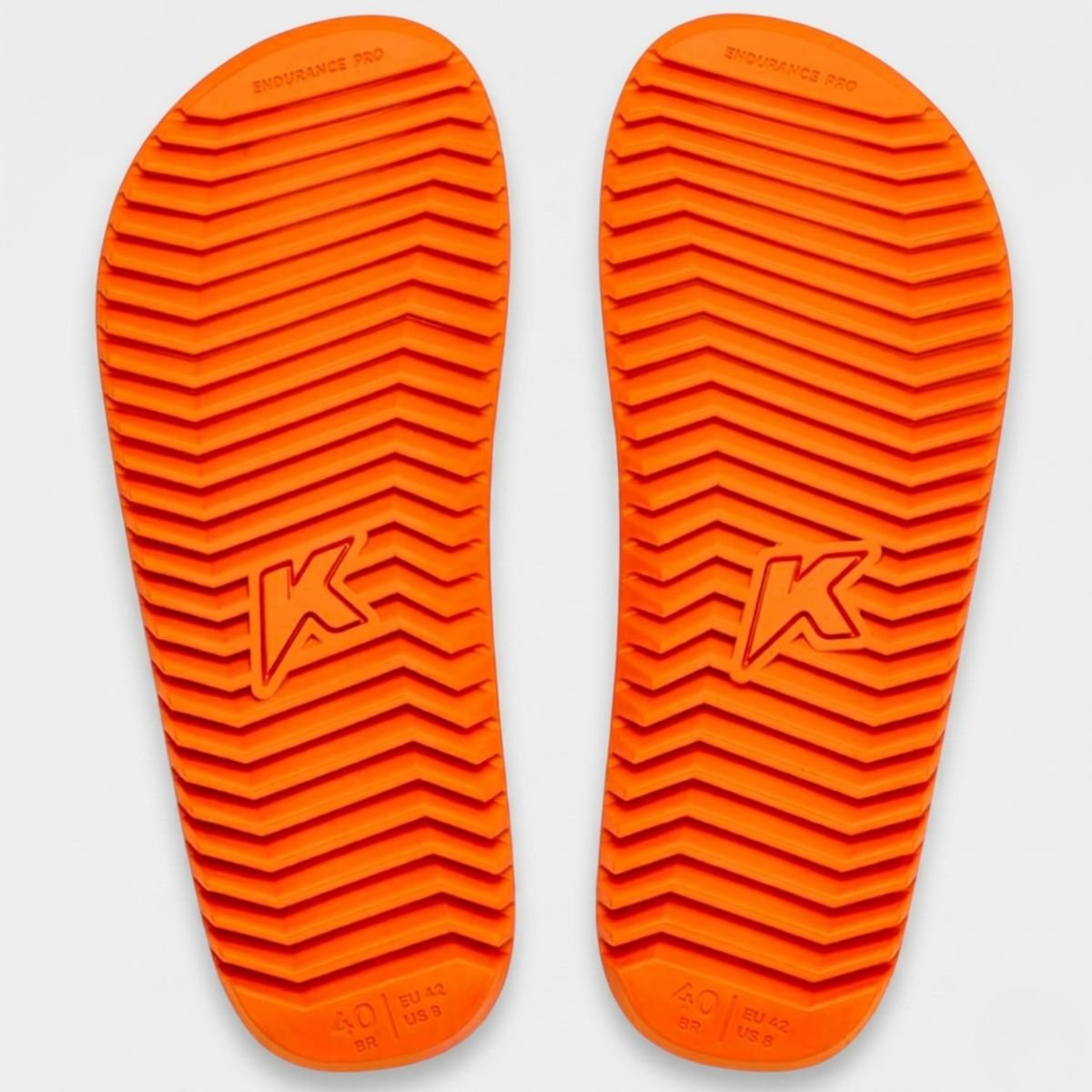 Chinelo Kenner Nk6 Masculino - Cinza e Laranja Cinza/Laranja 5