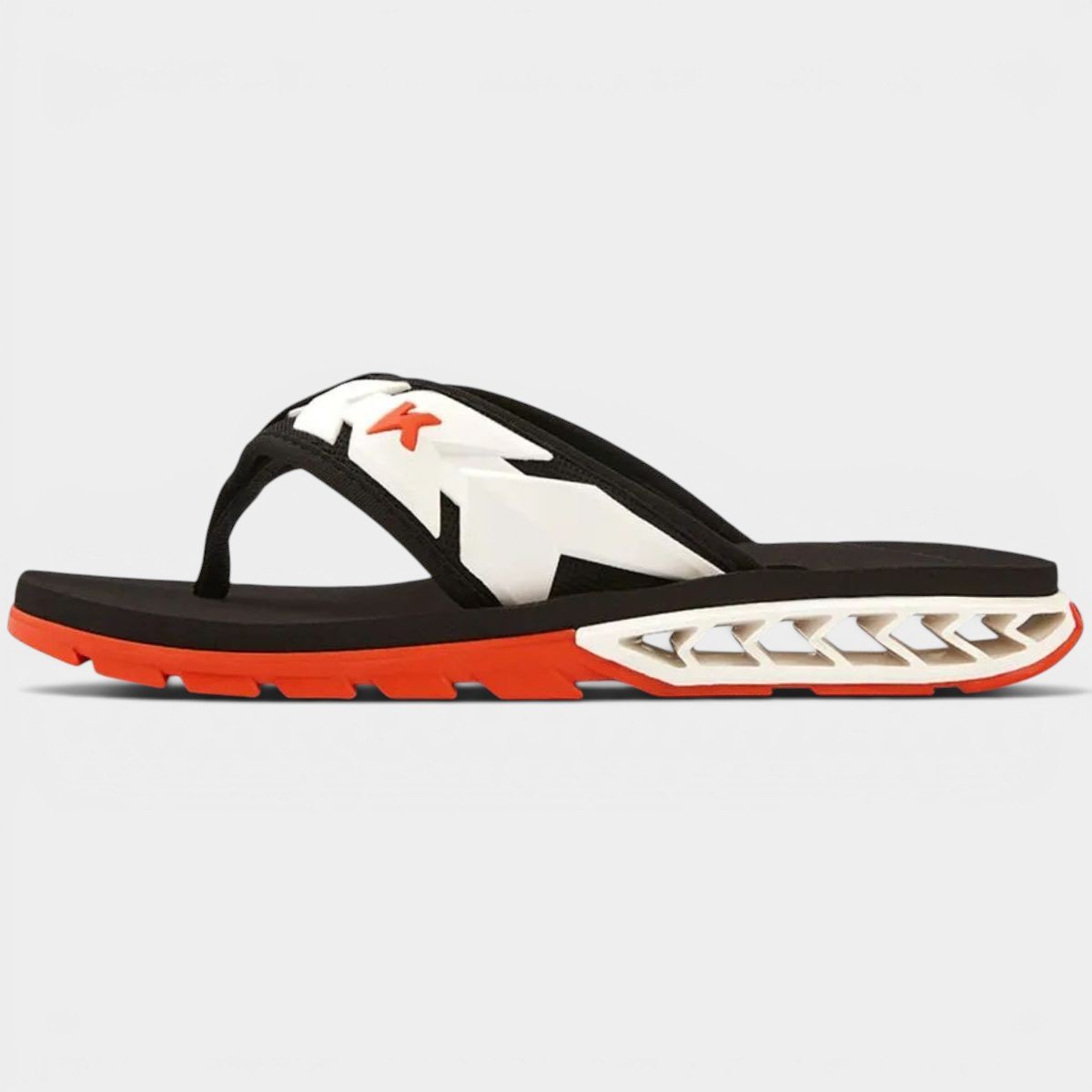 Chinelo Kenner Rakka Ultra Force Masculino - Preto e Branco Cinza 3
