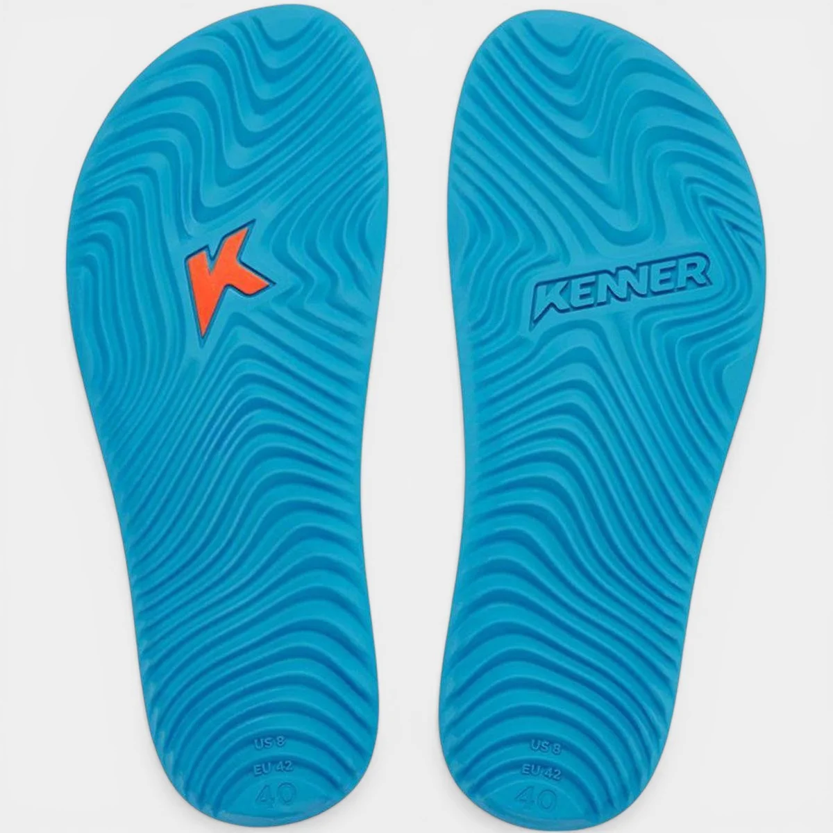 Chinelo Kenner Summer Tropicalia Masculino - Azul e Preto Cinza 5