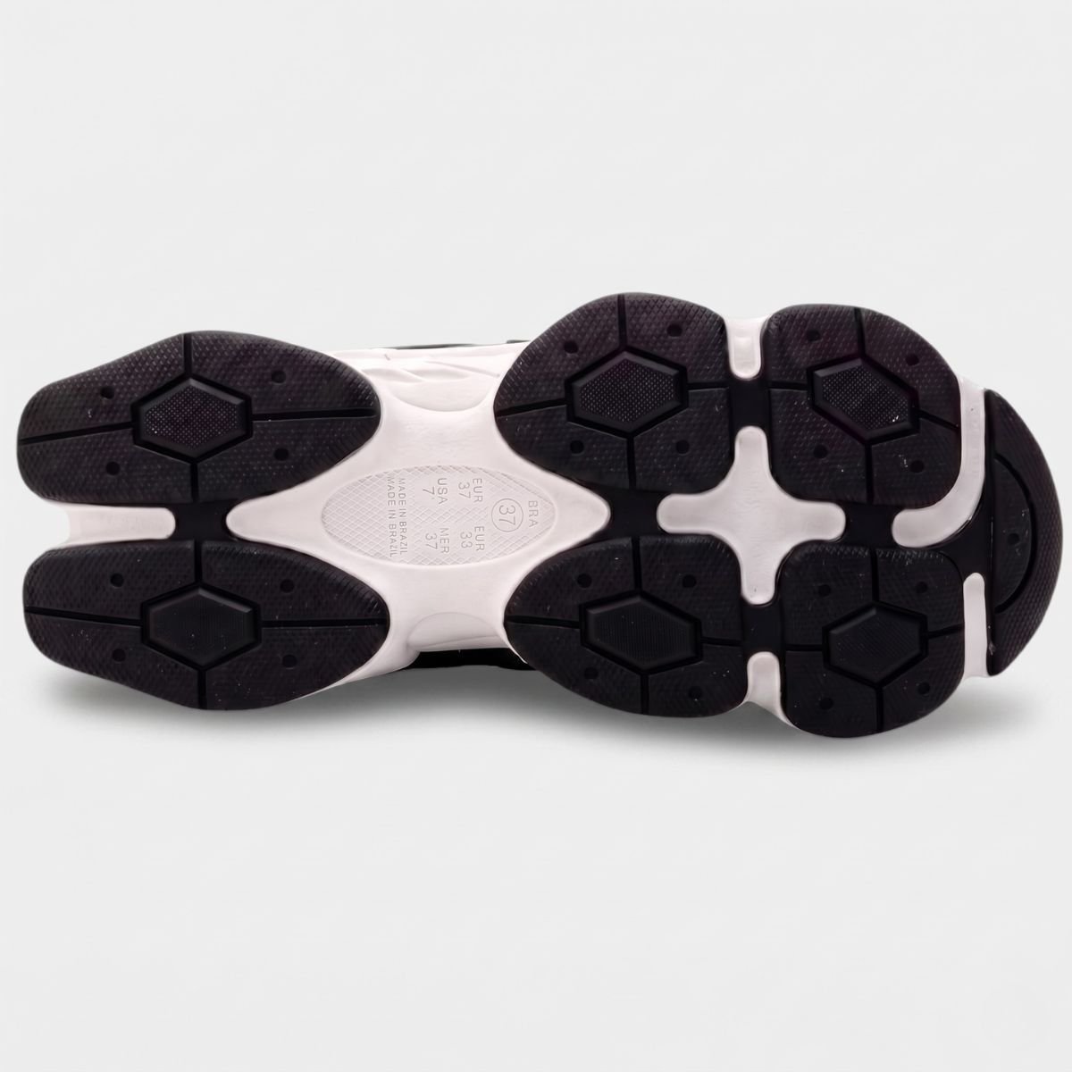 Tênis Ramarim Chuncky Feminino - Preto e Branco Preto 5