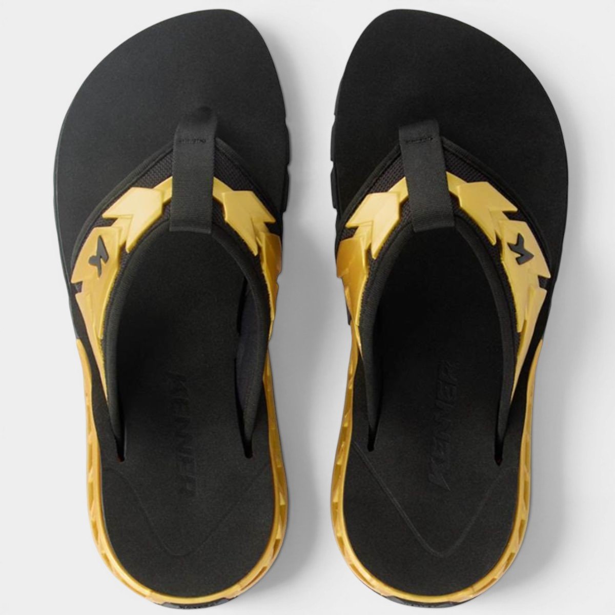 Chinelo Kenner Rakka Ultra Force Masculino - Preto e Dourado Cinza 2