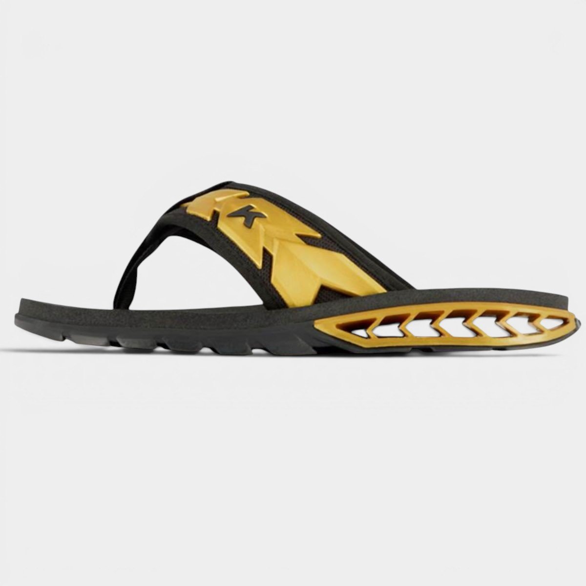 Chinelo Kenner Rakka Ultra Force Masculino - Preto e Dourado Cinza 3
