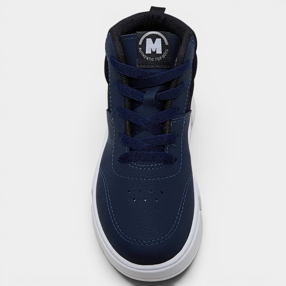 Tênis Infantil Molekinho Casual Cano Médio Menino - Azul Marinho Preto 2