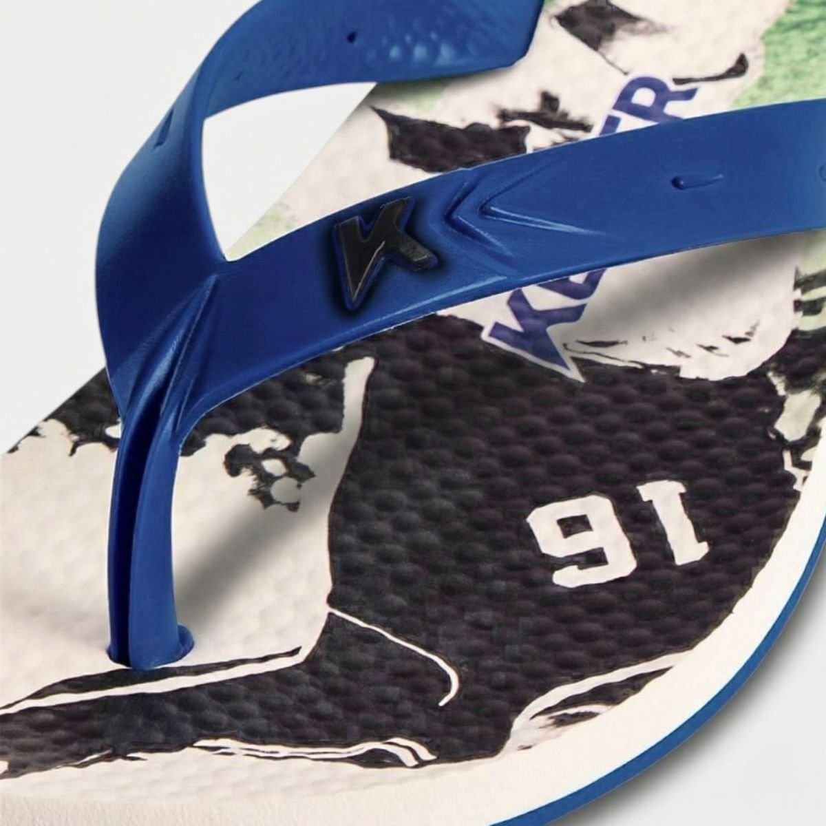 Chinelo Kenner Summer Gol Masculino - Azul e Verde Cinza 4