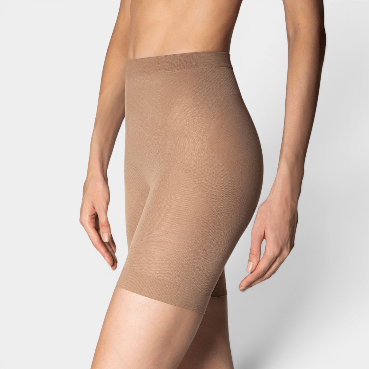 Short Modelador Lupo Feminino - Marrom Claro Marrom 2