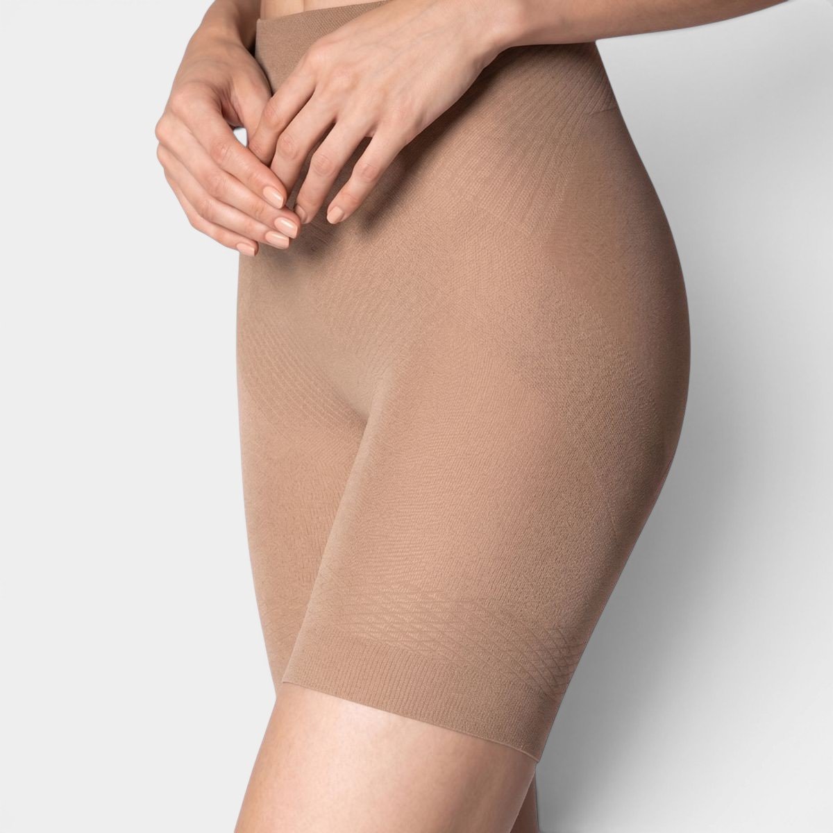Short Modelador Lupo Feminino - Marrom Claro Marrom 3