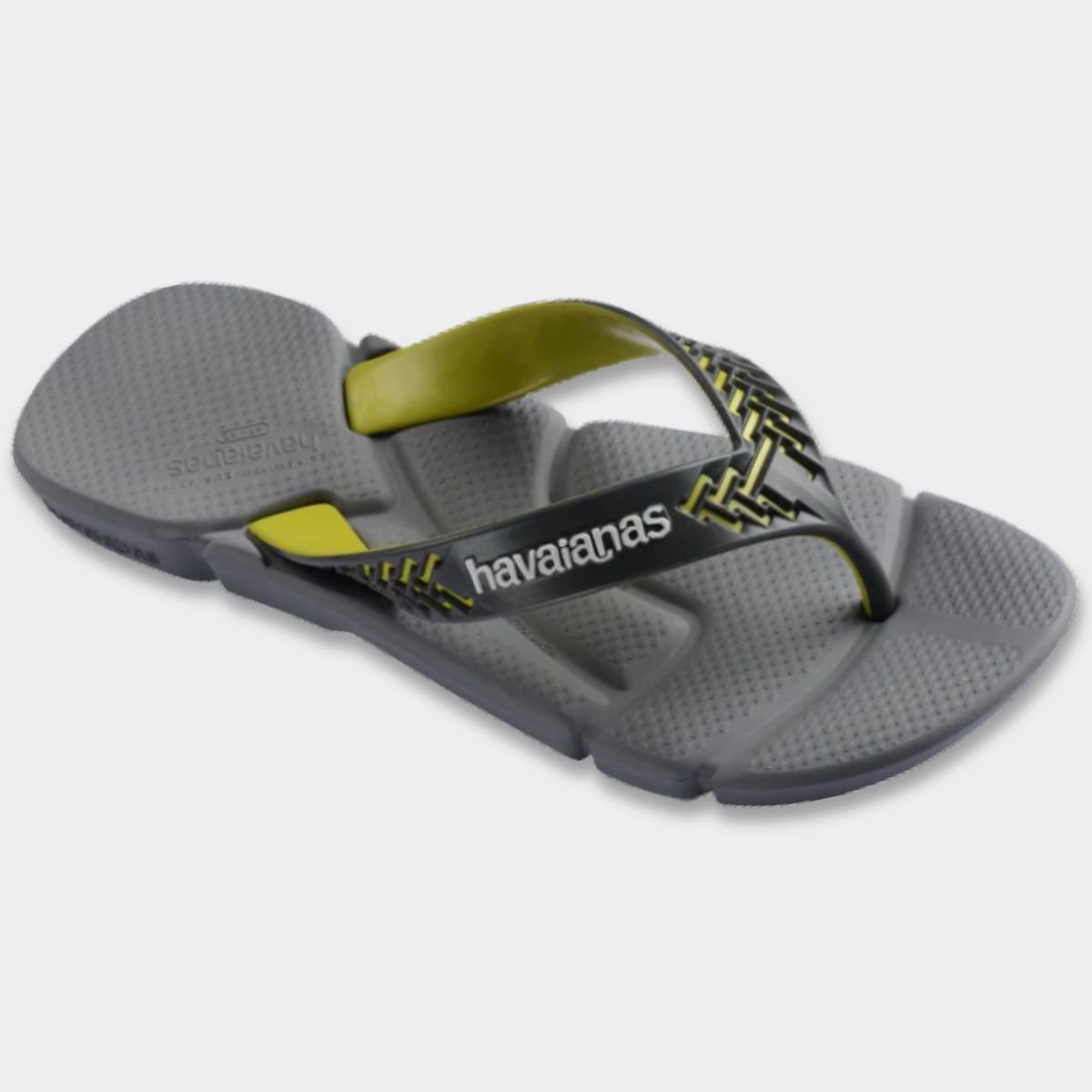 Chinelo Havaianas Power 2.0 Masculino - Cinza e Verde Cinza 2