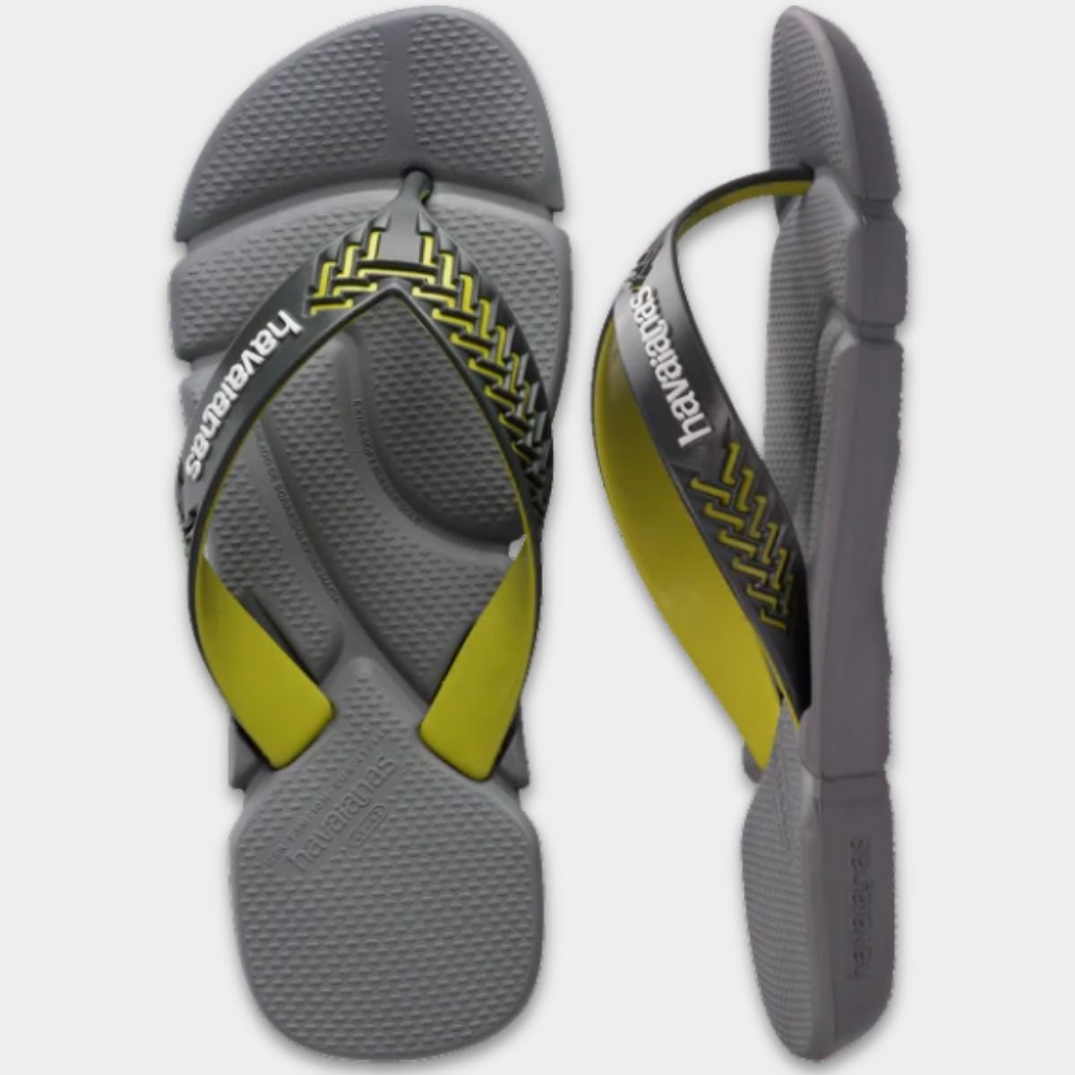 Chinelo Havaianas Power 2.0 Masculino - Cinza e Verde Cinza 5