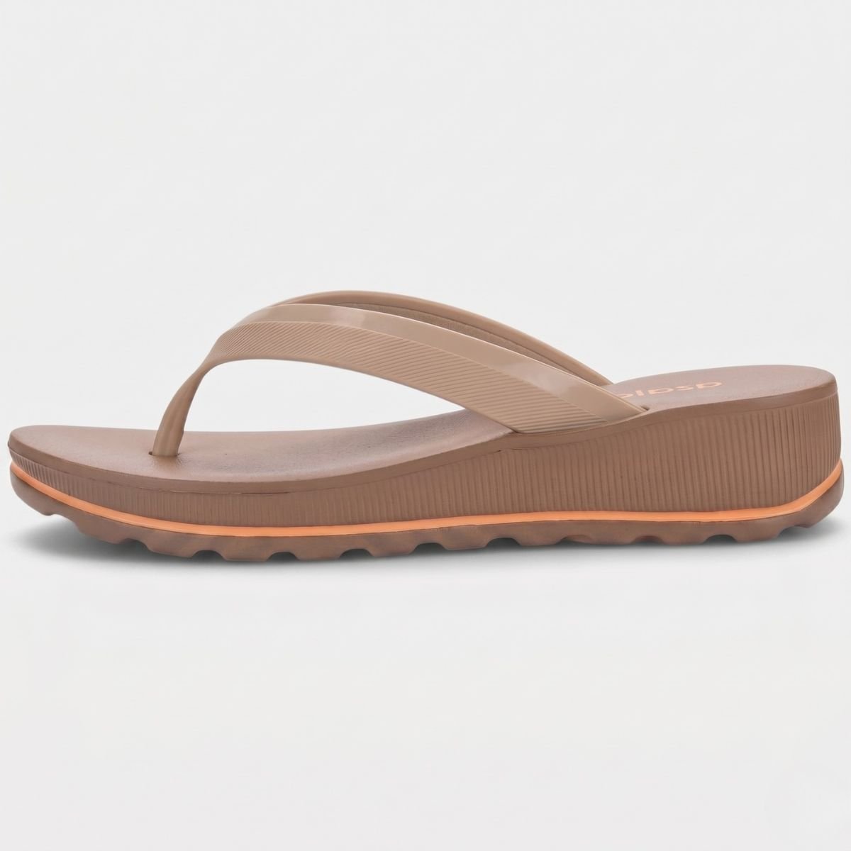 Chinelo Azaleia Plataforma Confort Feminino - Marrom Marrom 4