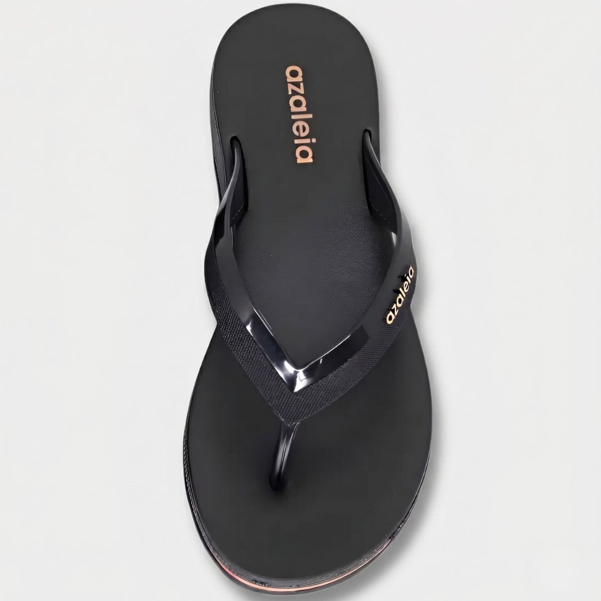 Chinelo Azaleia Plataforma Confort Feminino - Preto Preto 3