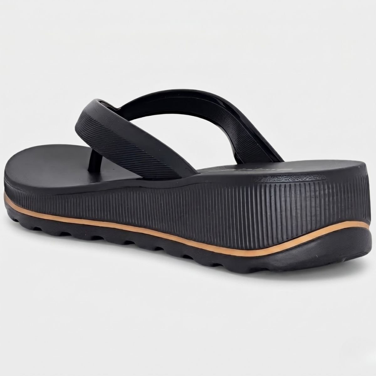 Chinelo Azaleia Plataforma Confort Feminino - Preto Preto 4