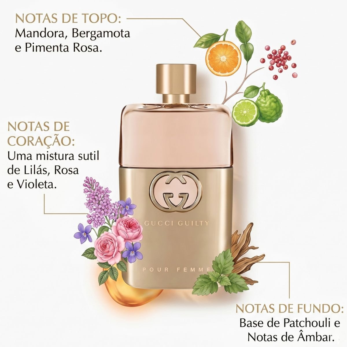Perfume Gucci Guilty Eau de Parfum Feminino - 50 ml 50ml 5