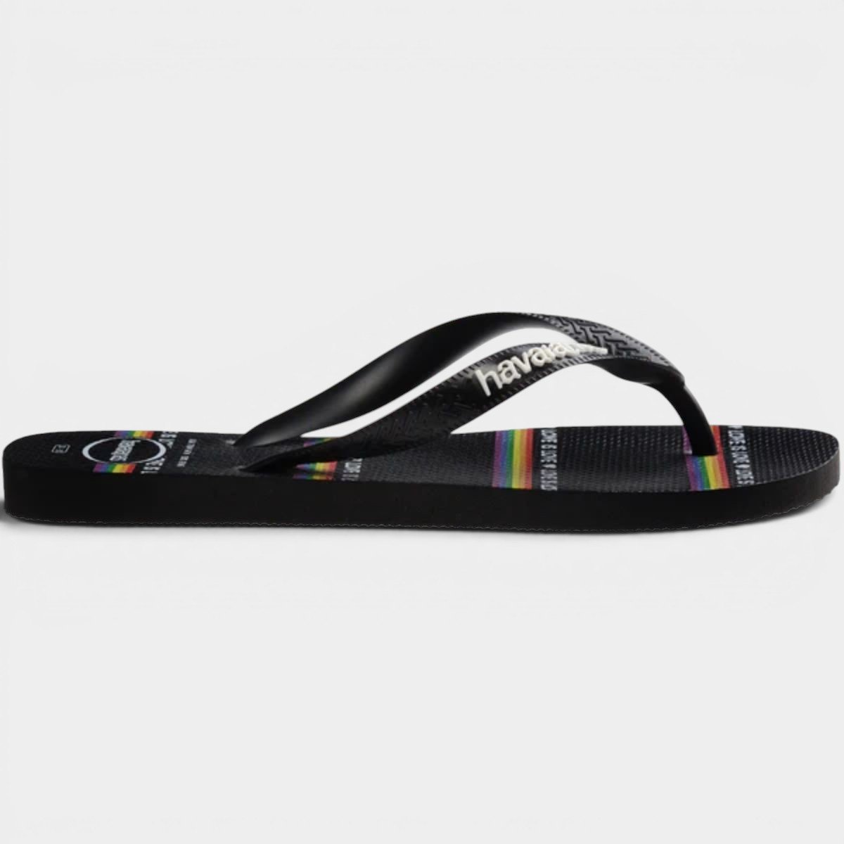 Chinelo Havaianas Top Pride FC Feminino - Preto Preto 3