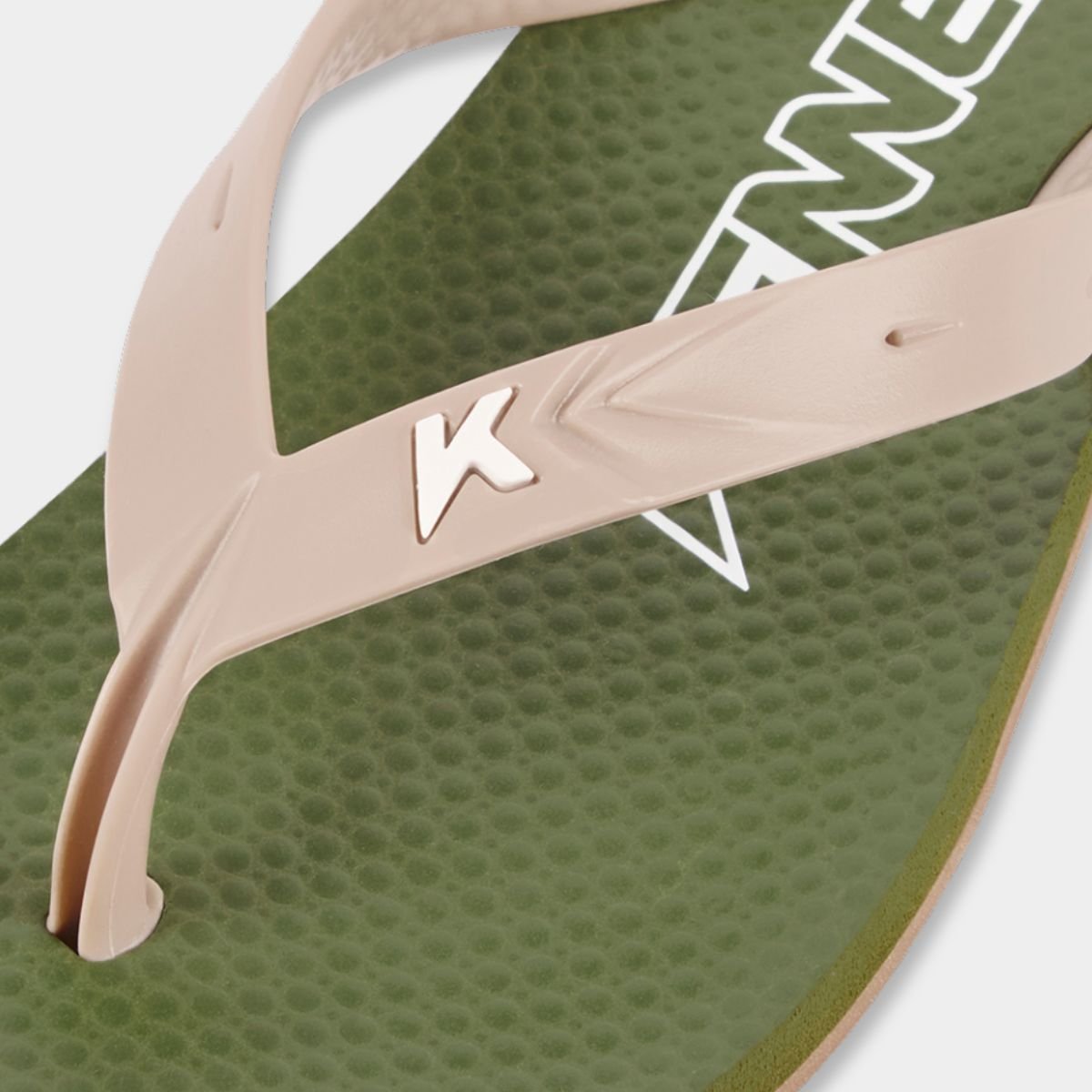 Chinelo Kenner New Summer Lisa Masculino - Verde e Bege Cinza 4