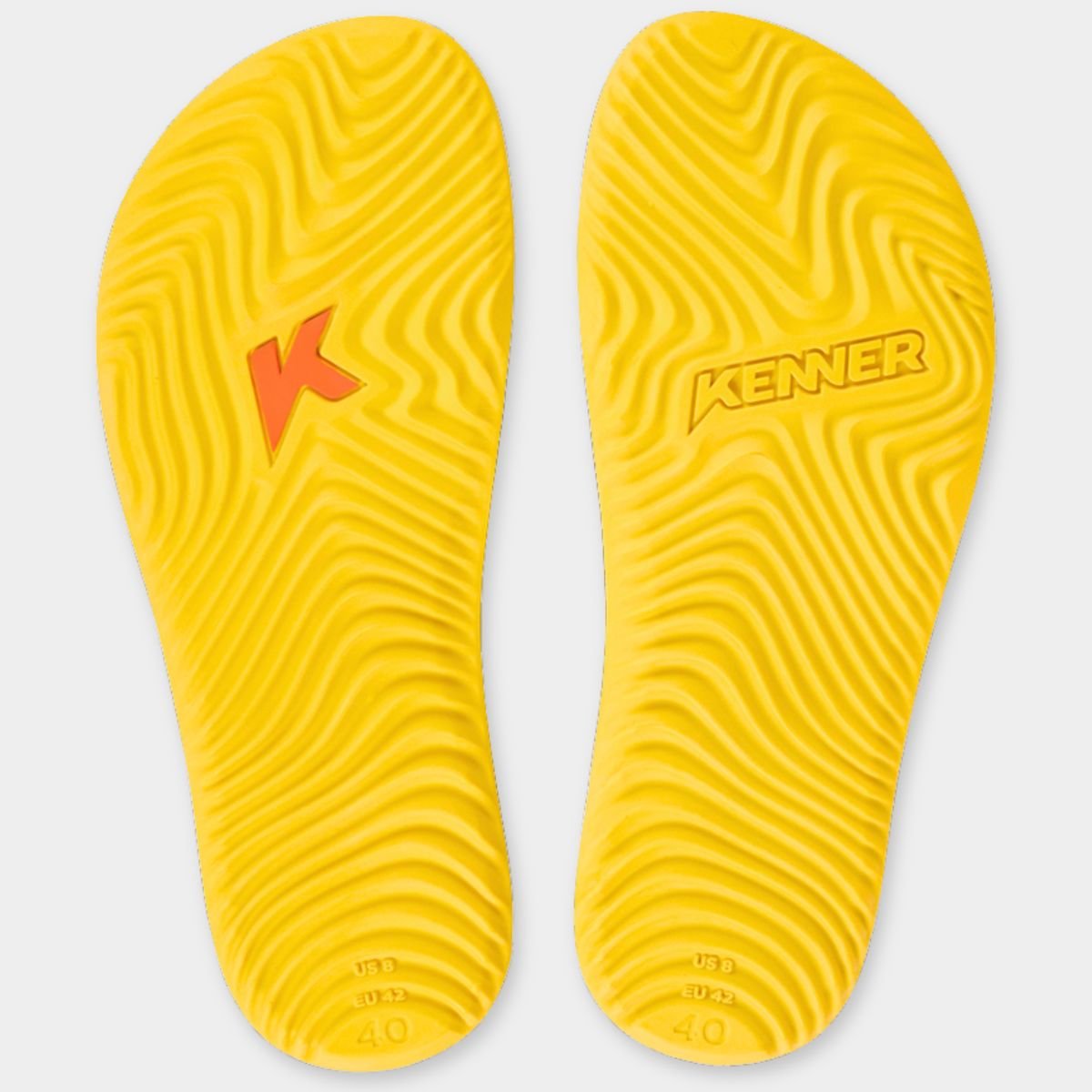 Chinelo Kenner New Summer Lisa Masculino - Preto e Amarelo Cinza 5