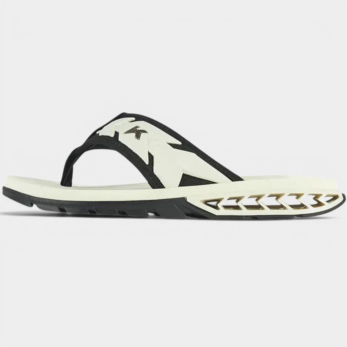 Chinelo Kenner Rakka Ultra Force Masculino - Branco e Preto Cinza 3