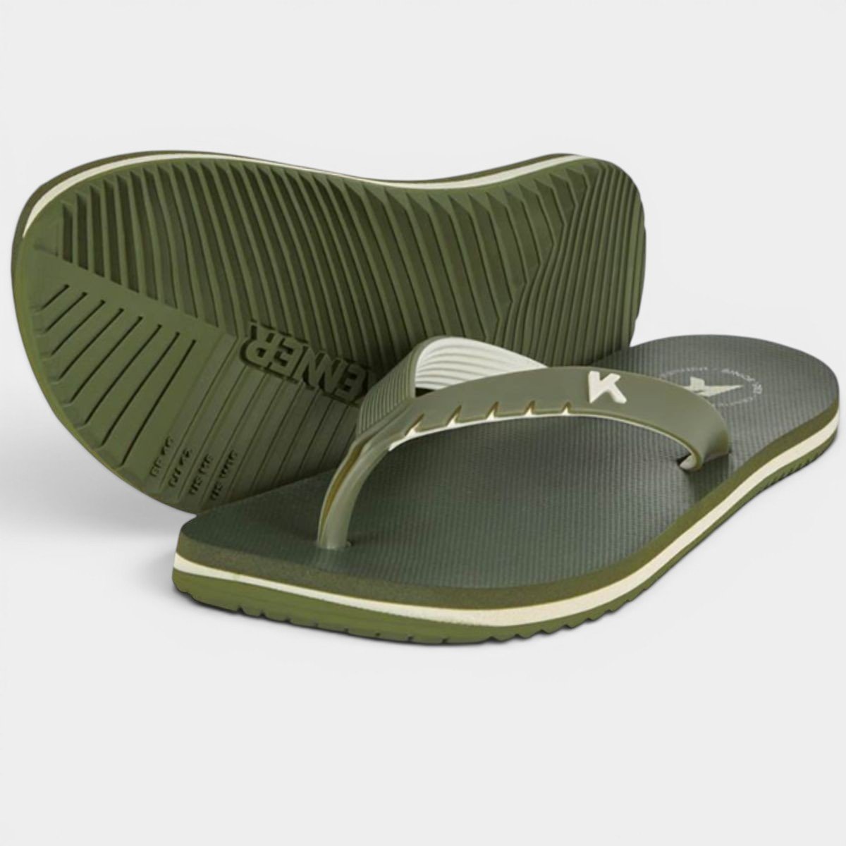 Chinelo Kenner Red Pro Masculino - Verde e Branco