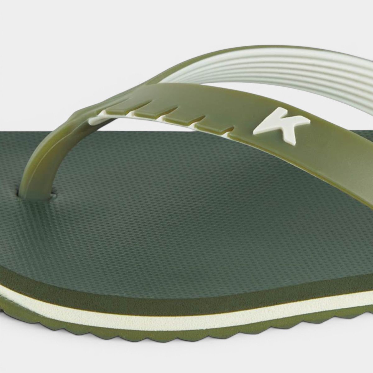 Chinelo Kenner Red Pro Masculino - Verde e Branco Cinza 4