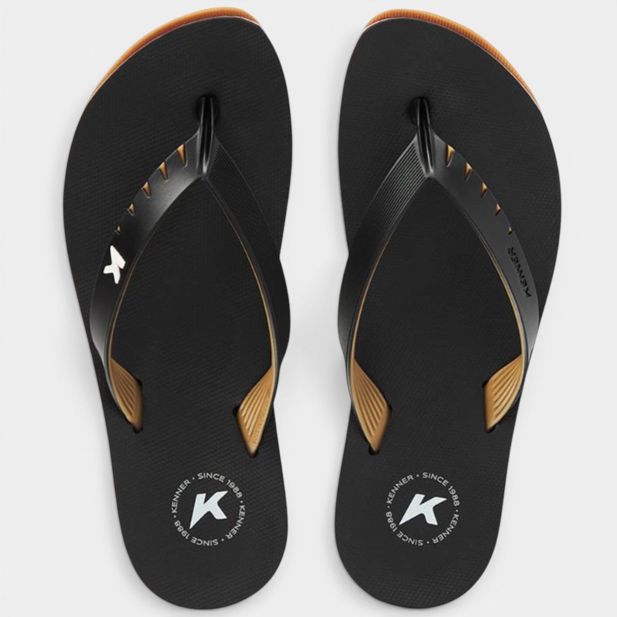 Chinelo Kenner Red Pro Masculino - Preto e Bege Preto 2