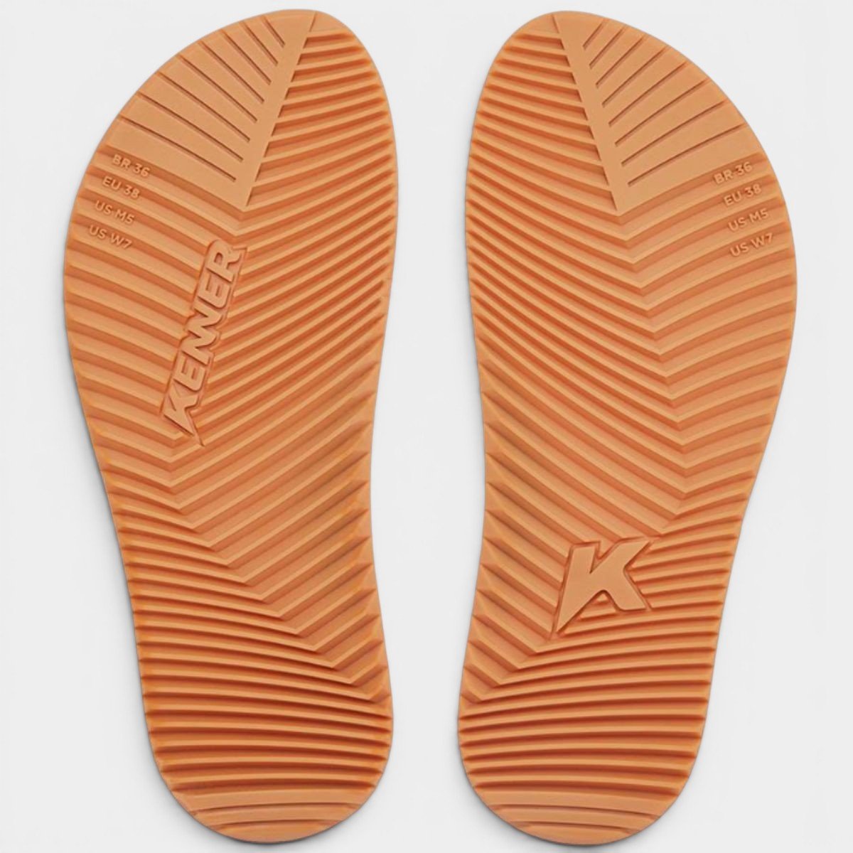 Chinelo Kenner Red Pro Masculino - Branco e Bege Bege 5