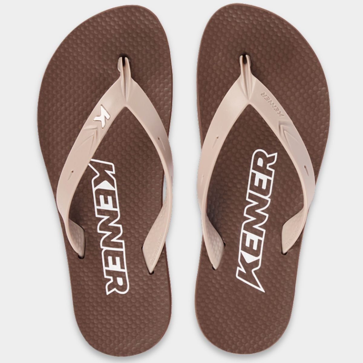 Chinelo Kenner New Summer Lisa Masculino - Marrom Cinza 2