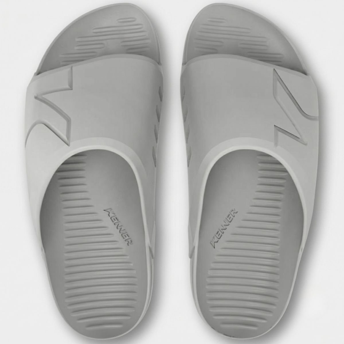 Chinelo Kenner Makho Slide Masculino - Cinza Cinza 2