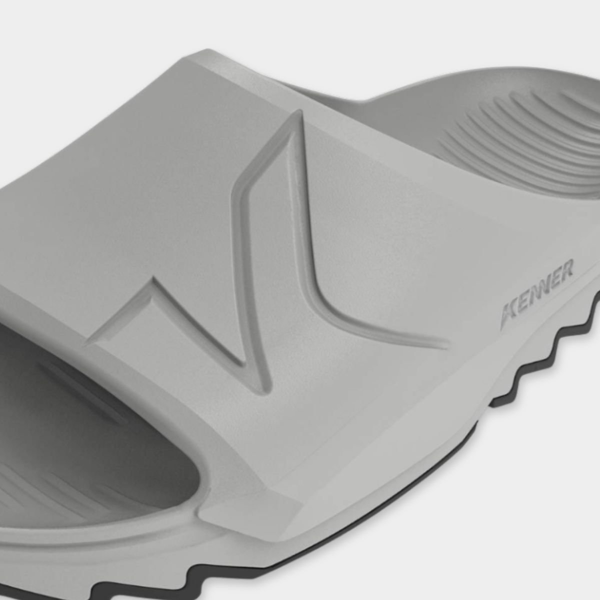 Chinelo Kenner Makho Slide Masculino - Cinza Cinza 4